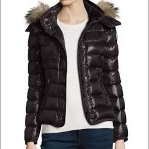 Moncler Armoise Shiny Quilted Short Outerwear